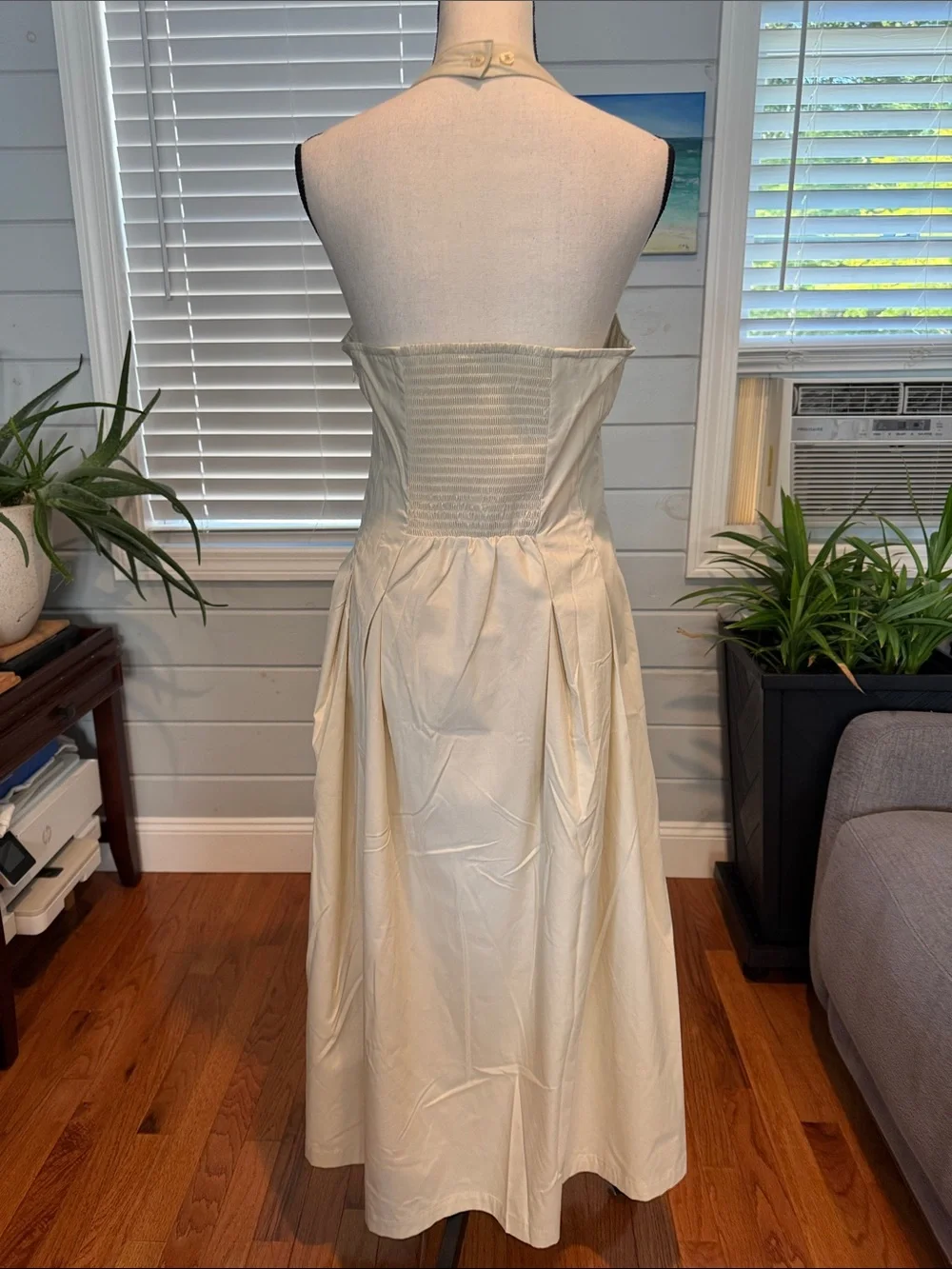 a new day Cream Halter Maxi Dress